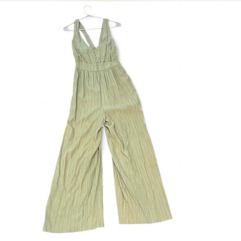 Lush Olive Green Sleeveless Jumpsuit